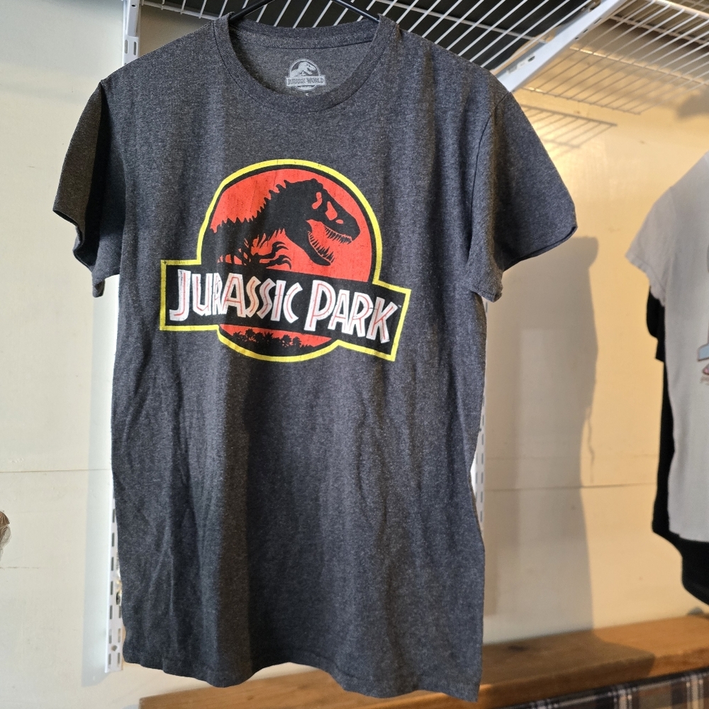 Jurassic Park Heather Gray T-Shirt